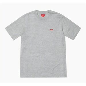 SUPREME Box Tee Heater Gray Small front side Logo Streetwear Cotton T-Shirt szM